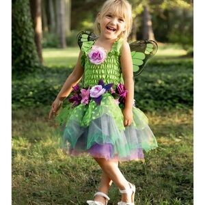 Great pretenders Green and Purple Fairy Costume for Kids